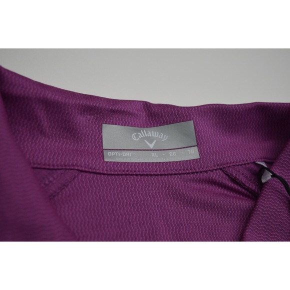 Callaway Womens XL Golf Polo Tank Solid Purple 1/4 Zip Stretch Opti-Dri Cooling - Picture 4 of 12
